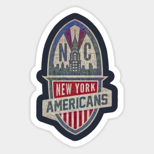 New York Americans Hockey Sticker